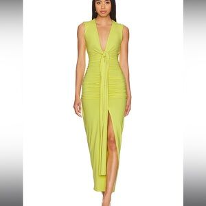 Susana Monaco Tie Front Gather Dress Glow
